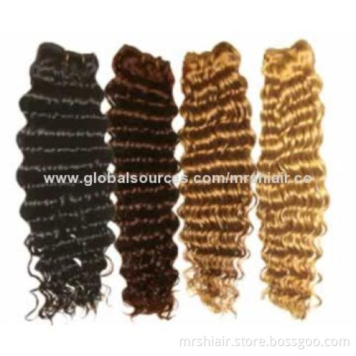 22-inch Color Curly Human Hair Weave